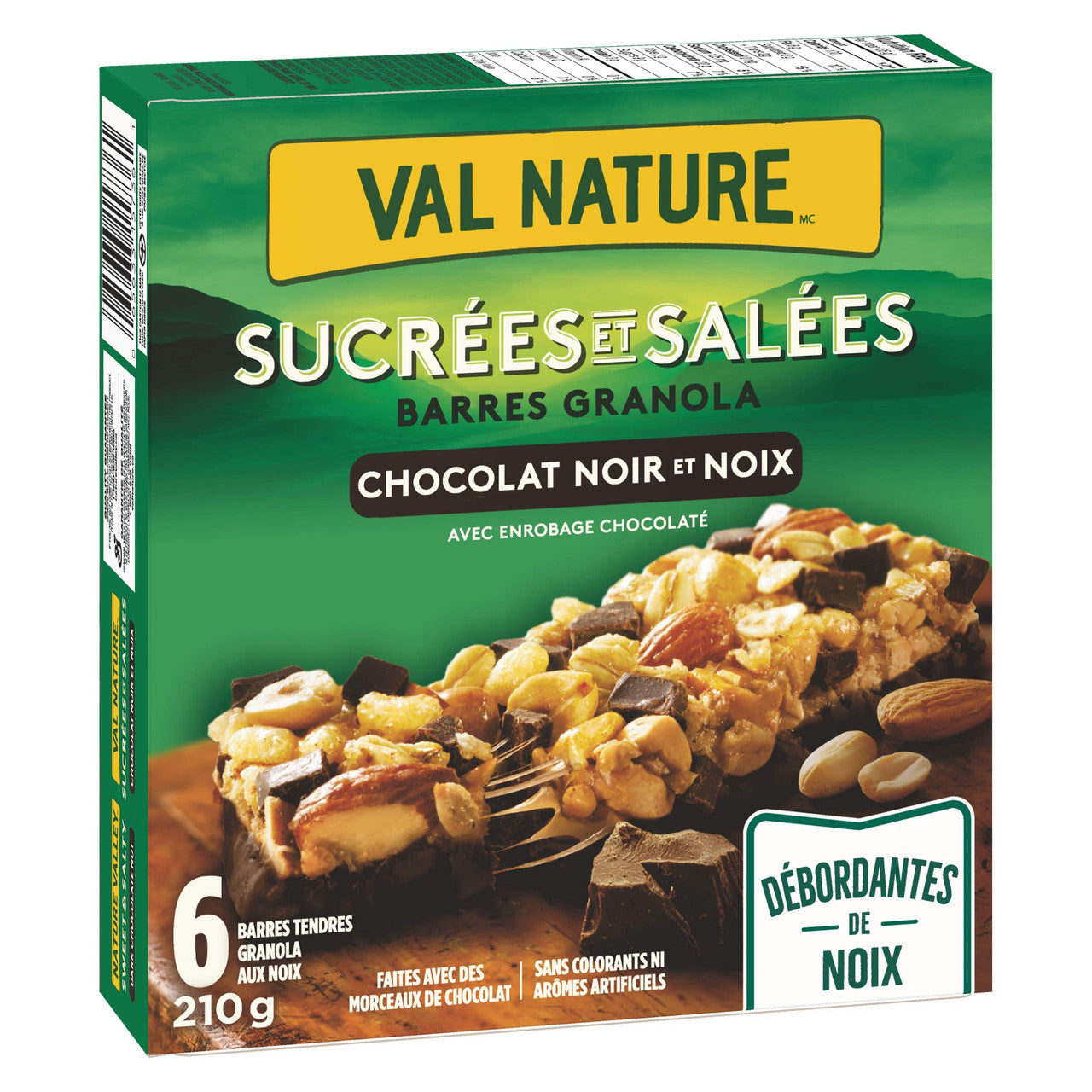 Nature Valley Sweet & Salty Dark Chocolate Nut Granola Bars, 6 Count, 210g/7.4 oz Box